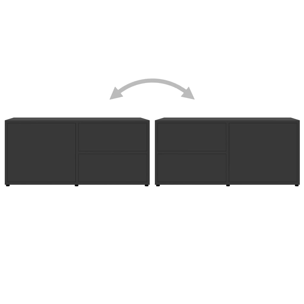 Έπιπλο Τηλεόρασης Γκρι 80 x 34 x 36 εκ. από Επεξ. Ξύλο