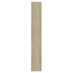 Βιβλιοθήκη Λευκό / Sonoma Δρυς 67x24x161 εκ. από Μοριοσανίδα