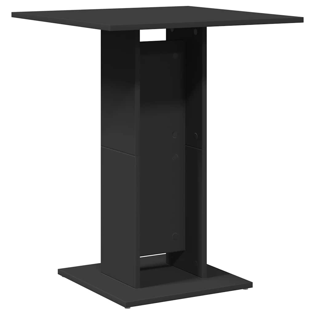Τραπέζι Bistro Μαύρο 60 x 60 x 75 εκ. Επεξ. Ξύλο