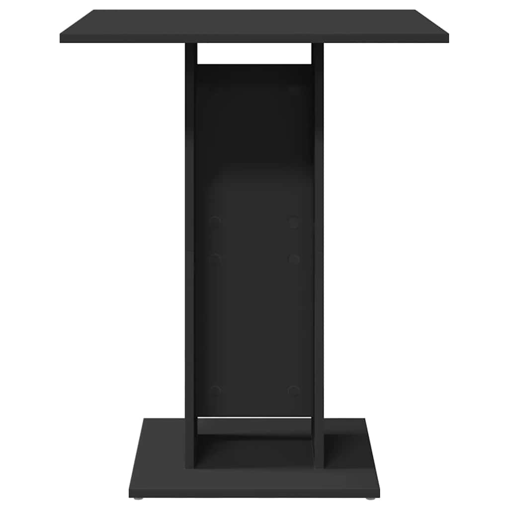 Τραπέζι Bistro Μαύρο 60 x 60 x 75 εκ. Επεξ. Ξύλο