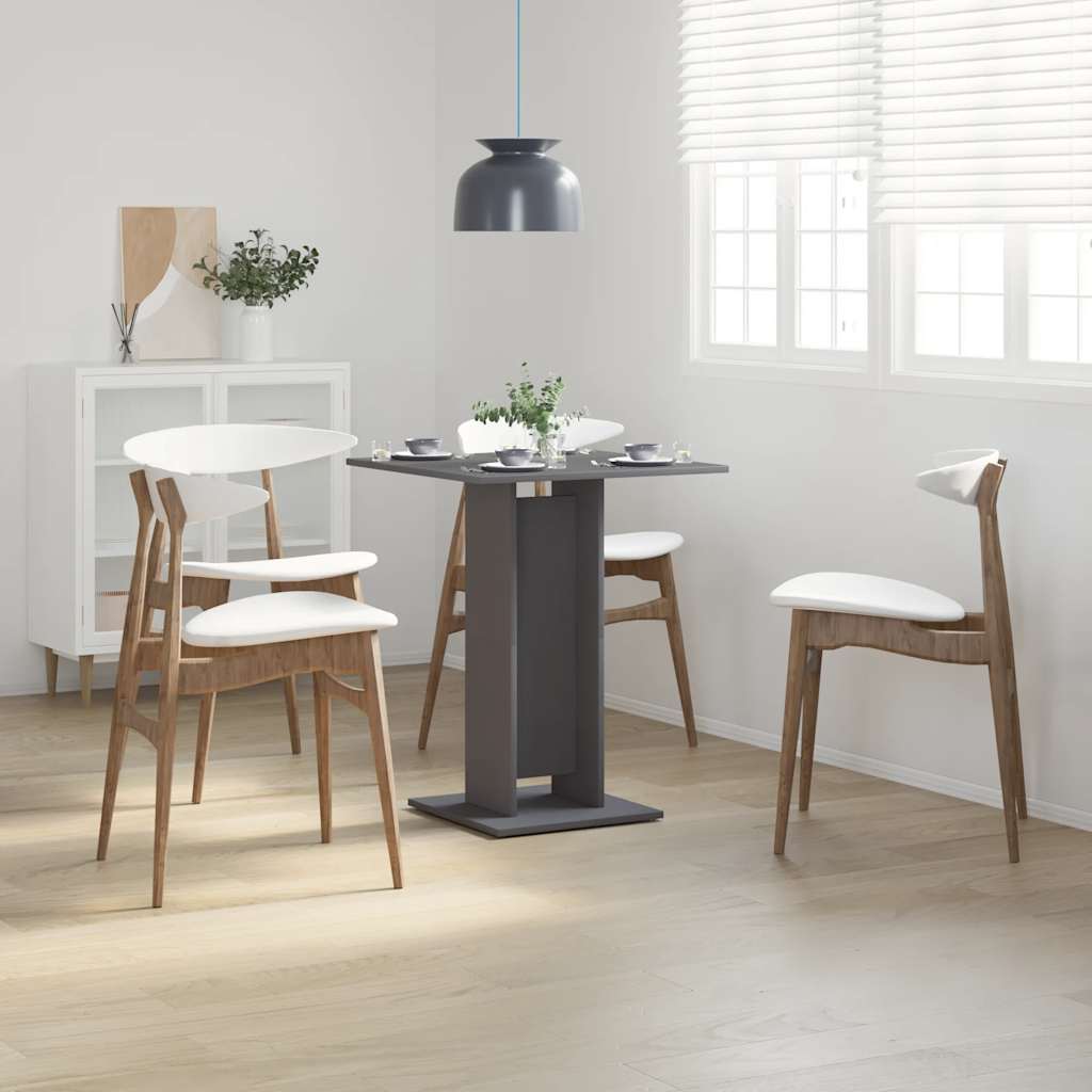 Τραπέζι Bistro Γκρι 60 x 60 x 75 εκ. Μοριοσανίδα - Pakobazaar