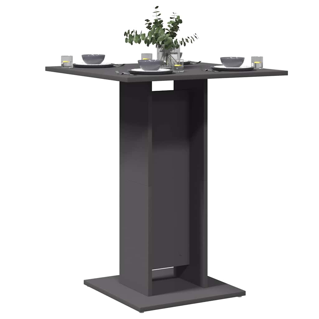 Τραπέζι Bistro Γκρι 60 x 60 x 75 εκ. Μοριοσανίδα - Pakobazaar