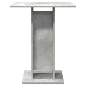 Τραπέζι Bistro Γκρι Σκυροδέματος 60 x 60 x 75 εκ. Επεξ. Ξύλο