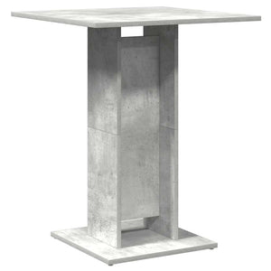 Τραπέζι Bistro Γκρι Σκυροδέματος 60 x 60 x 75 εκ. Επεξ. Ξύλο