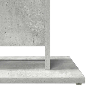 Τραπέζι Bistro Γκρι Σκυροδέματος 60 x 60 x 75 εκ. Επεξ. Ξύλο