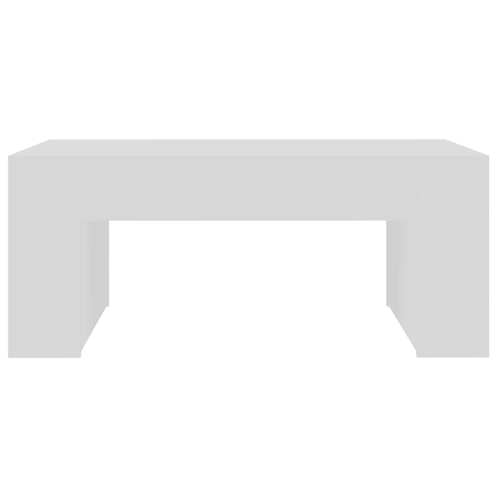 Τραπεζάκι Σαλονιού Λευκό 100 x 60 x 42 εκ. από Μοριοσανίδα