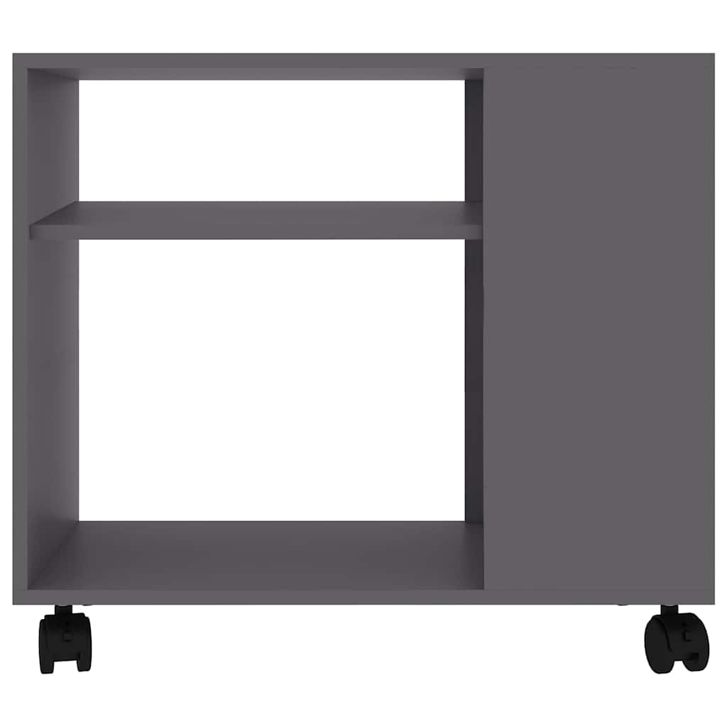 Τραπέζι Βοηθητικό Γκρι 70 x 35 x 55 εκ. από Επεξεργασμένο Ξύλο