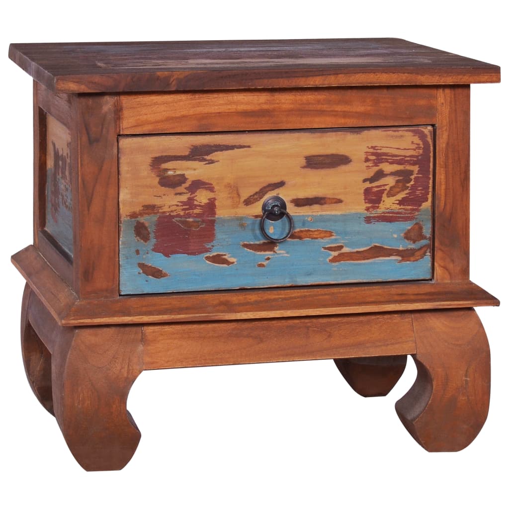 Κομοδίνο 45 x 35 x 40 εκ. από Ανακυκλωμένο Ξύλο Teak