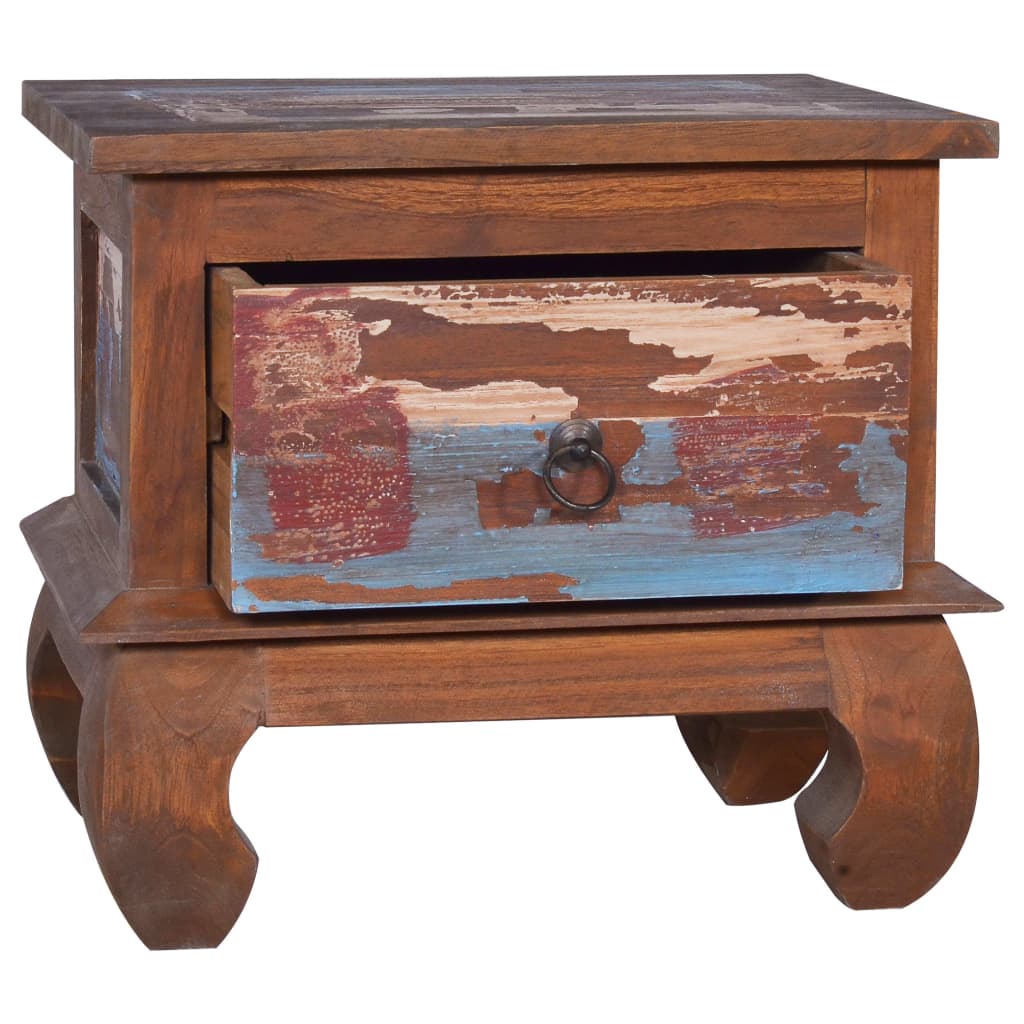 Κομοδίνο 45 x 35 x 40 εκ. από Ανακυκλωμένο Ξύλο Teak