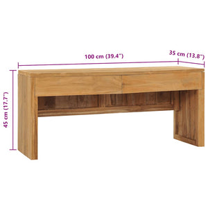 Έπιπλο Τηλεόρασης 100 x 35 x 45 εκ. από Μασίφ Ξύλο Teak - PAKOBAZAAR
