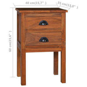 Κομοδίνο 40 x 35 x 60 εκ. από Μασίφ Ξύλο Teak - Pakobazaar