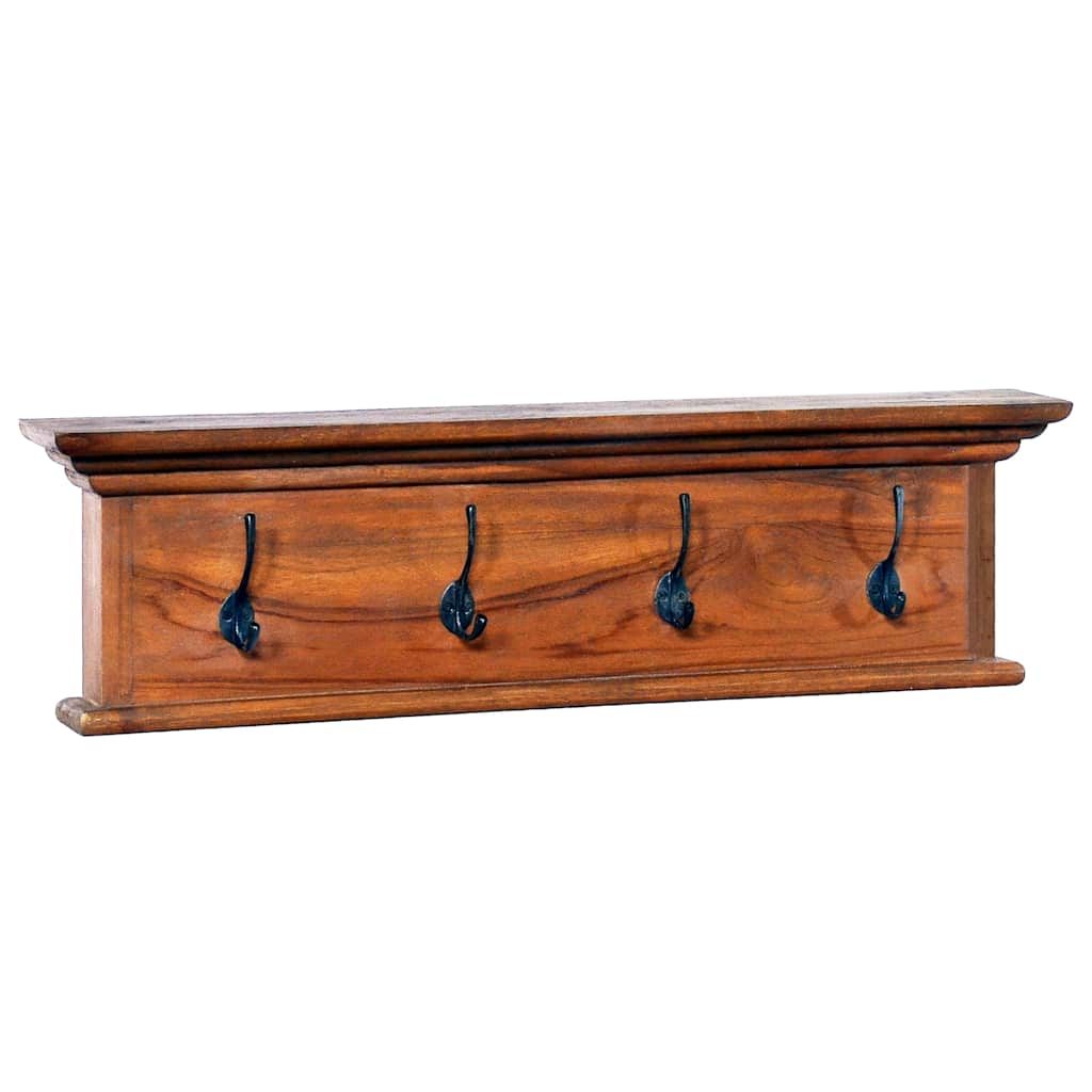 Κρεμάστρα Τοίχου 70 x 10 x 20 εκ. από Μασίφ Ξύλο Teak