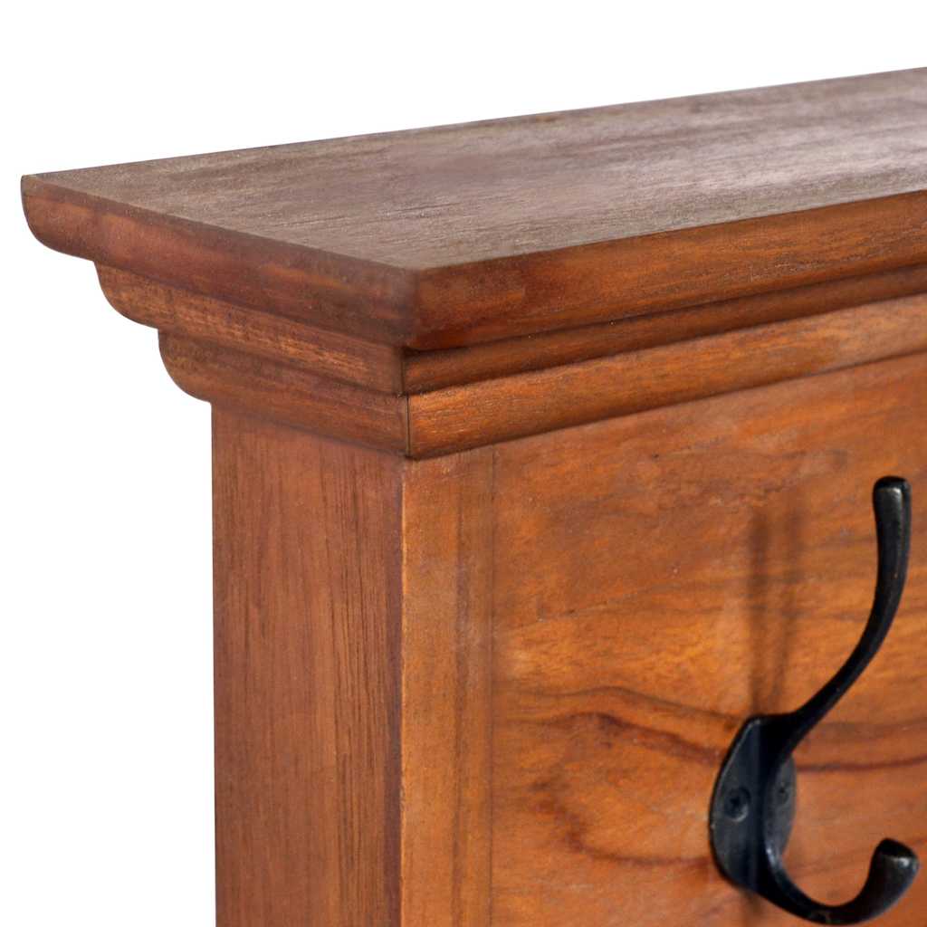 Κρεμάστρα Τοίχου 70 x 10 x 20 εκ. από Μασίφ Ξύλο Teak
