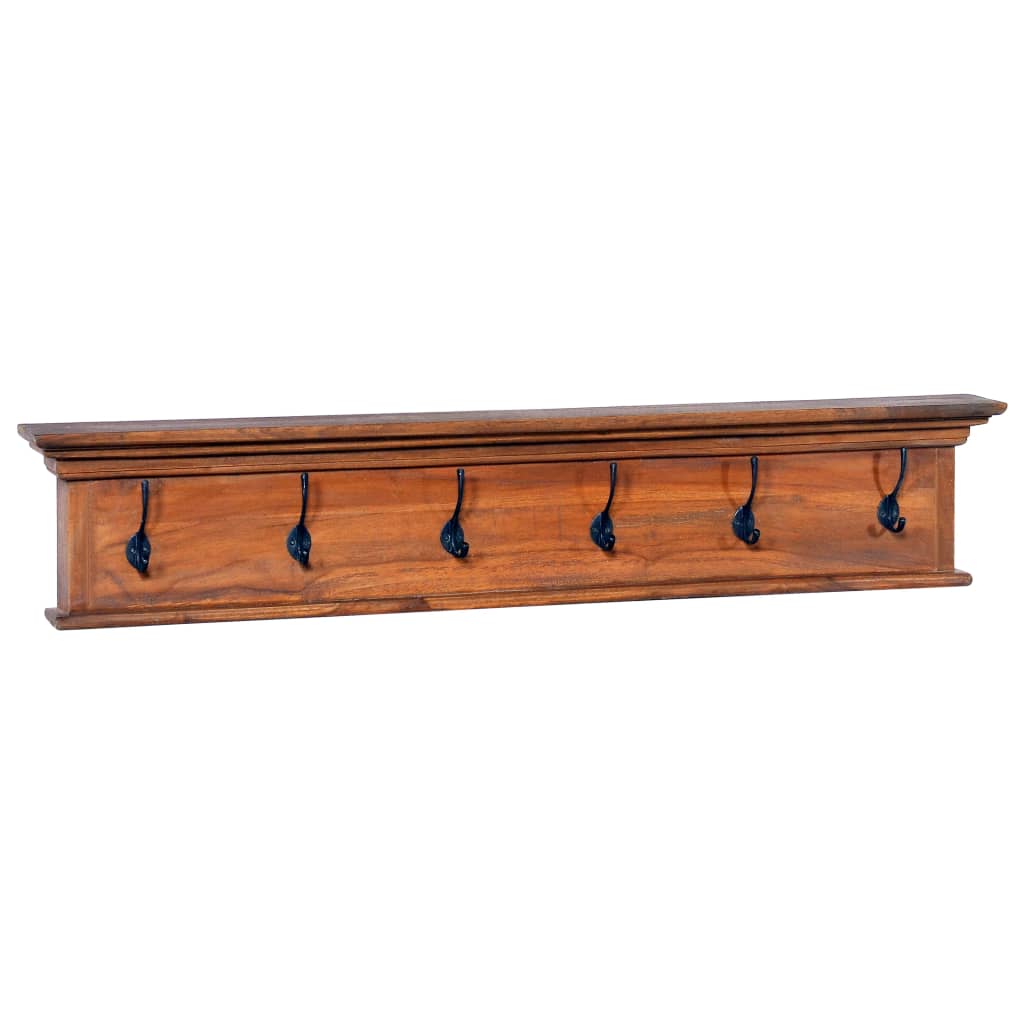 Κρεμάστρα Τοίχου 100 x 10 x 20 εκ. από Μασίφ Ξύλο Teak