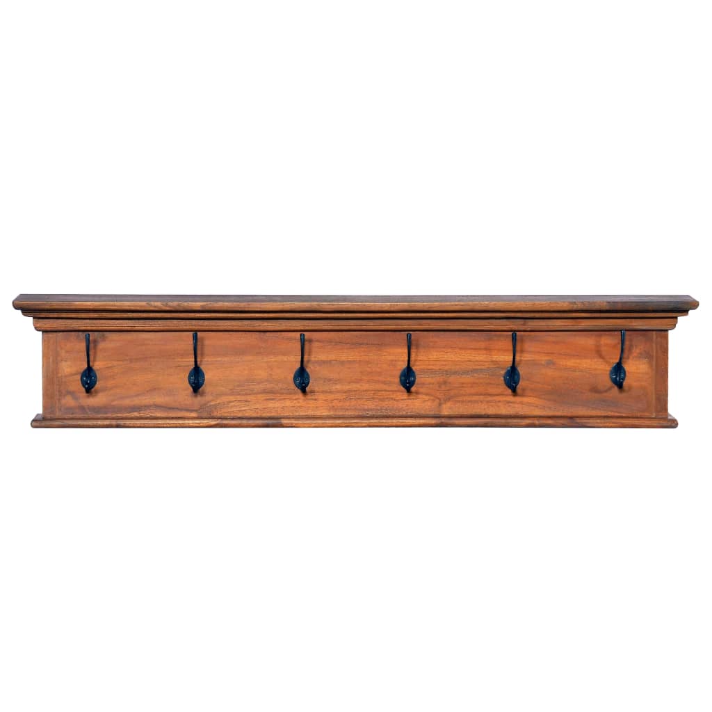 Κρεμάστρα Τοίχου 100 x 10 x 20 εκ. από Μασίφ Ξύλο Teak