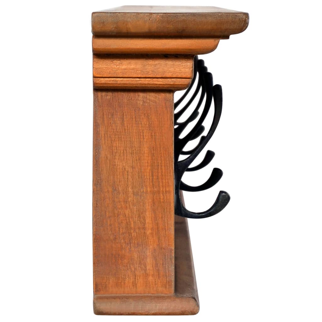 Κρεμάστρα Τοίχου 100 x 10 x 20 εκ. από Μασίφ Ξύλο Teak