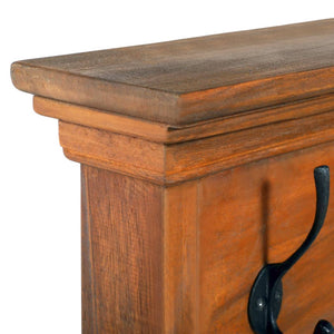 Κρεμάστρα Τοίχου 100 x 10 x 20 εκ. από Μασίφ Ξύλο Teak