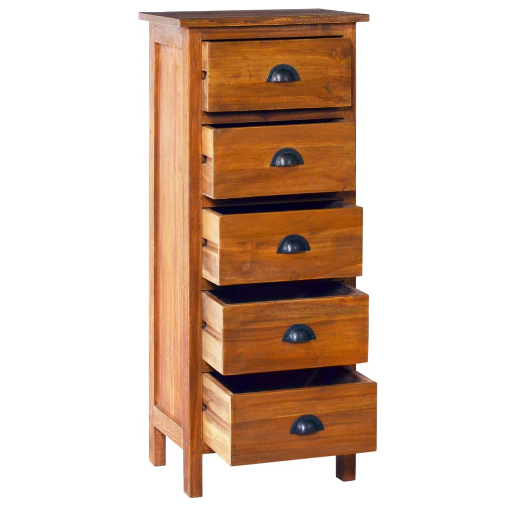Συρταριέρα 45 x 35 x 110 εκ. από Μασίφ Ξύλο Teak