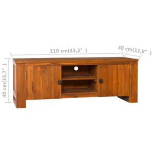 Έπιπλο Τηλεόρασης 110 x 30 x 40 εκ. από Μασίφ Ξύλο Teak