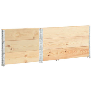 Κολάρα Παλέτας 3 τεμ. 50 x 100 εκ. από Μασίφ Ξύλο Πεύκου - Pakobazaar