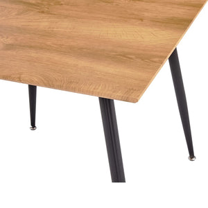3053911  5 Piece Dining Set Faux Leather Cappuccino(248299+282586)