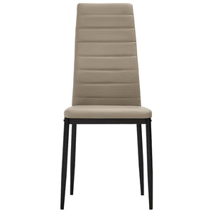 3053950  3 Piece Dining Set Faux Leather Cappuccino(248302+282585) - Pakobazaar