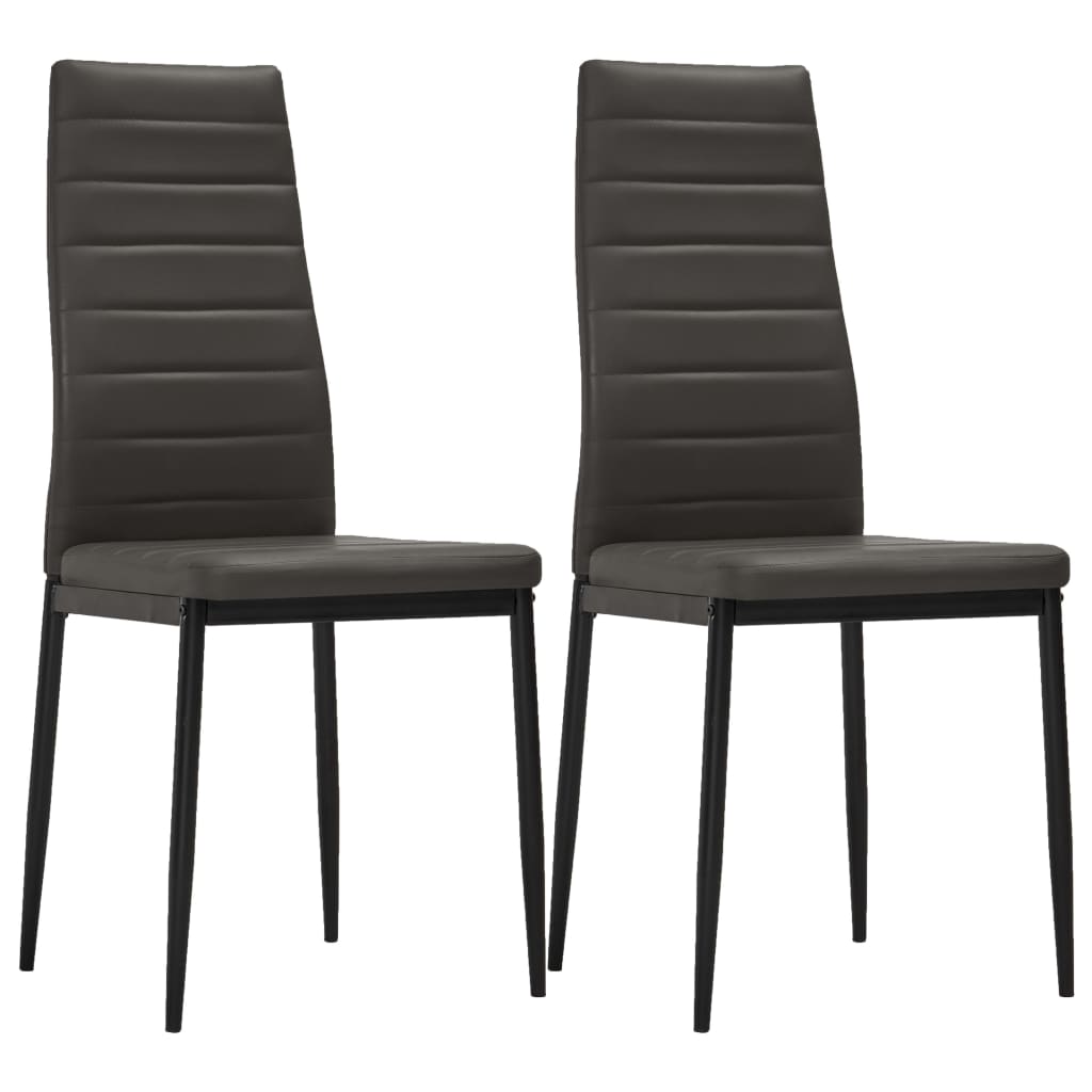 3054146  3 Piece Dining Set Faux Leather Grey(248300+282581)