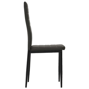 3054146  3 Piece Dining Set Faux Leather Grey(248300+282581)