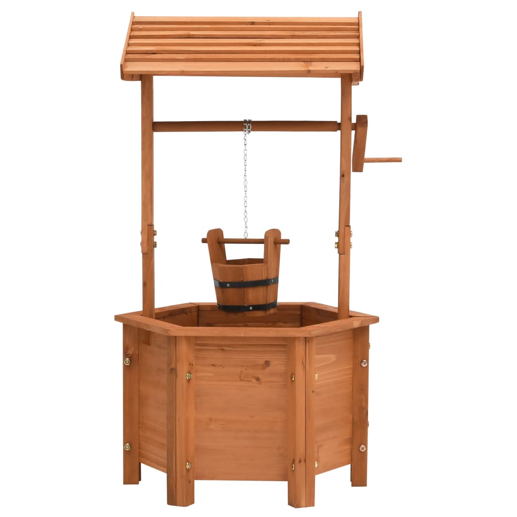 Γλάστρα Πηγάδι 40 x 40 x 84 εκ. από Ξύλο Ελάτης - Pakobazaar