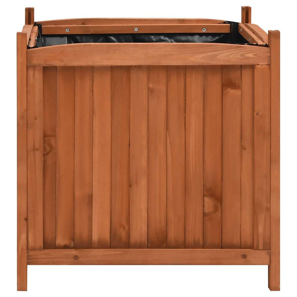 Ζαρντινιέρες Υπερυψωμένες 2 τεμ. 50 x 50 x 50 εκ. Ξύλο Ελάτης