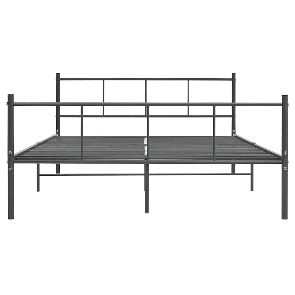 Πλαίσιο Κρεβατιού Γκρι 140 x 200 εκ. Μεταλλικό - Pakobazaar