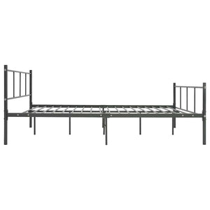 Πλαίσιο Κρεβατιού Γκρι 140 x 200 εκ. Μεταλλικό - Pakobazaar