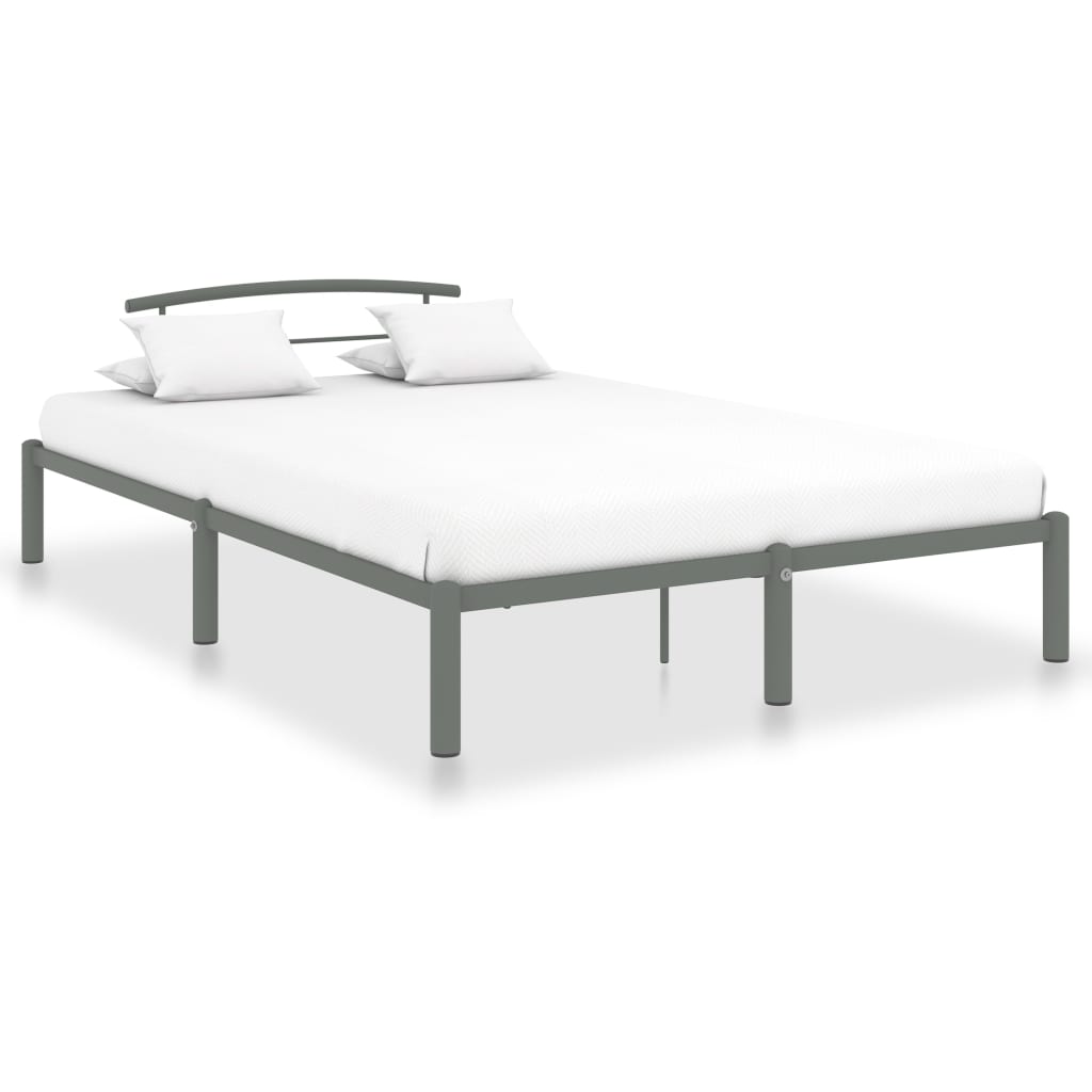 Πλαίσιο Κρεβατιού Γκρι 160 x 200 εκ. Μεταλλικό - PAKOBAZAAR