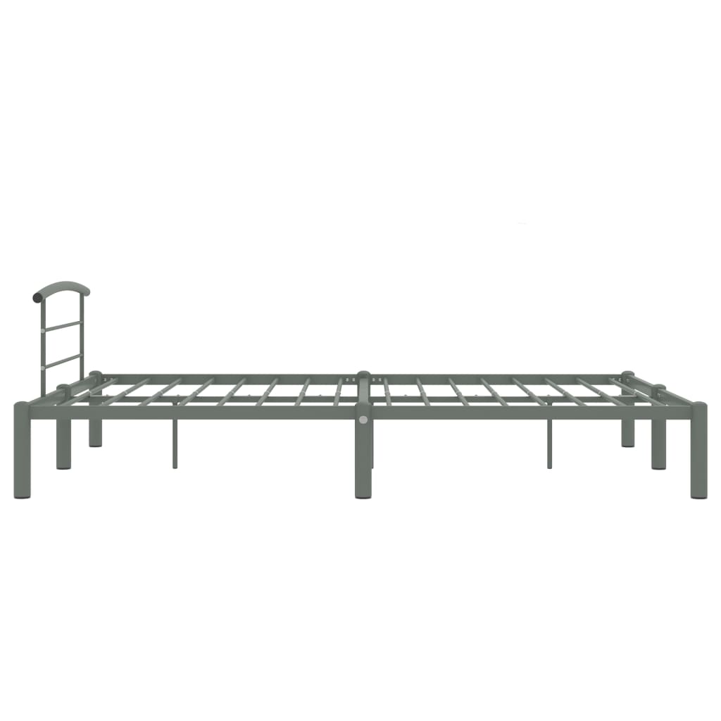 Πλαίσιο Κρεβατιού Γκρι 160 x 200 εκ. Μεταλλικό - PAKOBAZAAR