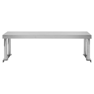 Τραπέζι Εργασίας Κουζίνας με Ράφι 120x60x120 εκ. Ανοξ. Ατσάλι - PAKOBAZAAR