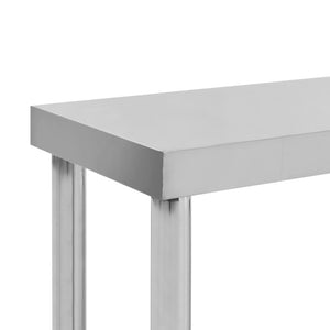 Τραπέζι Εργασίας Κουζίνας με Ράφι 120x60x120 εκ. Ανοξ. Ατσάλι - PAKOBAZAAR
