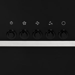 Απορροφητήρας Τοίχου RGB LED 60 εκ. Ανοξ. Ατσάλι & Ψημένο Γυαλί