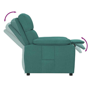 Πολυθρόνα Ανακλινόμενη Σκούρο Πράσινο Υφασμάτινη - PAKOBAZAAR