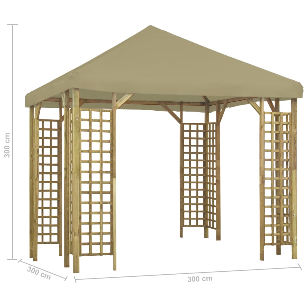 Κιόσκι Μπεζ 3 x 3 μ.