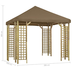 Κιόσκι Taupe 3 x 3 μ.