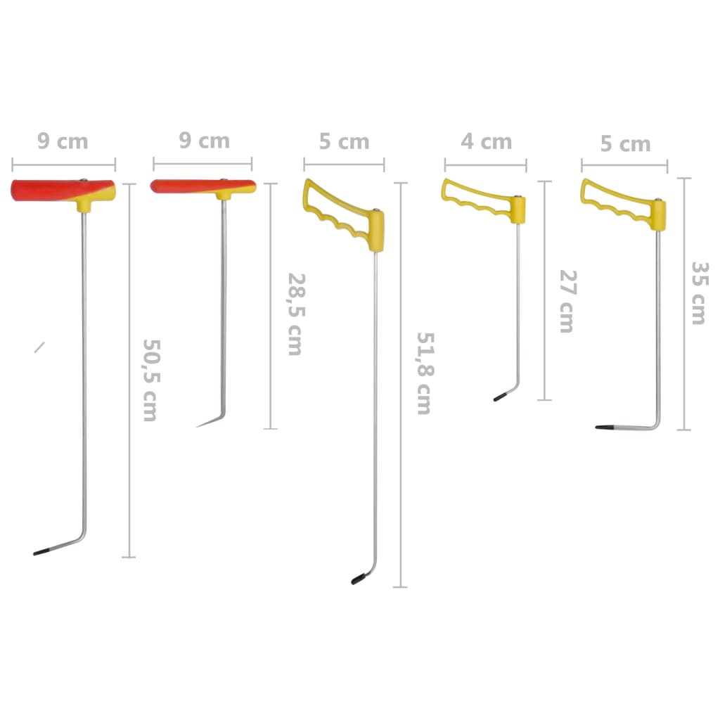 Σετ Επισκευής Βαθουλωμάτων Χωρίς Βαφή 5 τεμ. Χάλυβας Ελατηρίων - PAKOBAZAAR