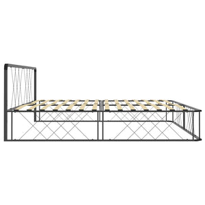 Πλαίσιο Κρεβατιού Γκρι 200 x 200 εκ. Μεταλλικό - Pakobazaar