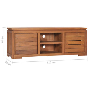 Έπιπλο Τηλεόρασης 110 x 30 x 40 εκ. από Μασίφ Ξύλο Teak - PAKOBAZAAR
