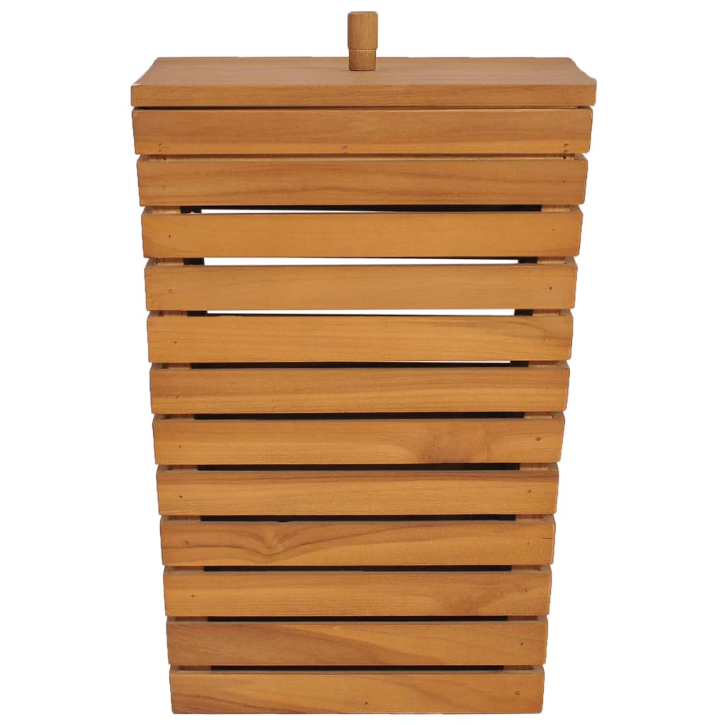 Καλάθι Απλύτων 30 x 30 x 45 εκ. από Μασίφ Ξύλο Teak - PAKOBAZAAR