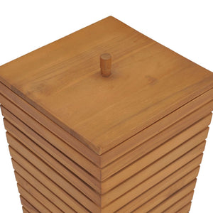 Καλάθι Απλύτων 30 x 30 x 45 εκ. από Μασίφ Ξύλο Teak - PAKOBAZAAR