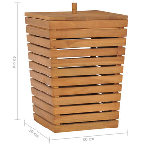 Καλάθι Απλύτων 30 x 30 x 45 εκ. από Μασίφ Ξύλο Teak - PAKOBAZAAR