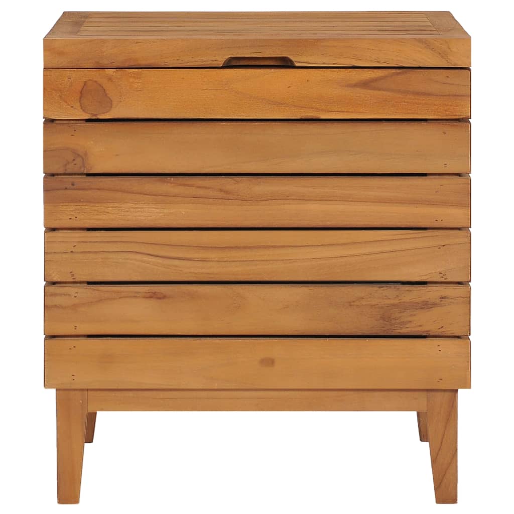 Καλάθι Απλύτων 40 x 30 x 45 εκ. από Μασίφ Ξύλο Teak - PAKOBAZAAR