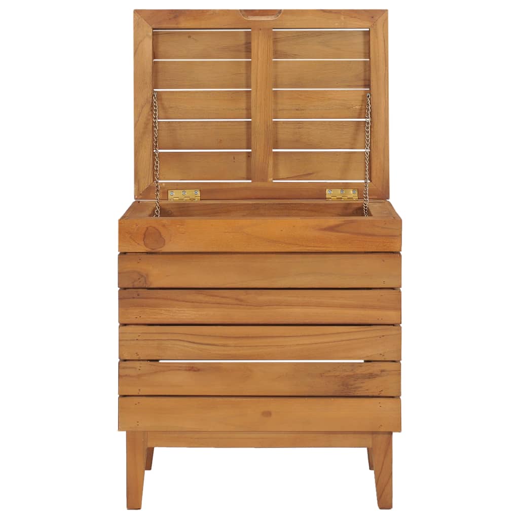 Καλάθι Απλύτων 40 x 30 x 45 εκ. από Μασίφ Ξύλο Teak - PAKOBAZAAR