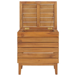 Καλάθι Απλύτων 40 x 30 x 45 εκ. από Μασίφ Ξύλο Teak - PAKOBAZAAR