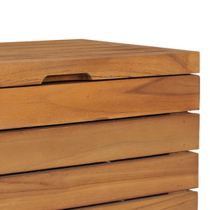 Καλάθι Απλύτων 40 x 30 x 45 εκ. από Μασίφ Ξύλο Teak - PAKOBAZAAR